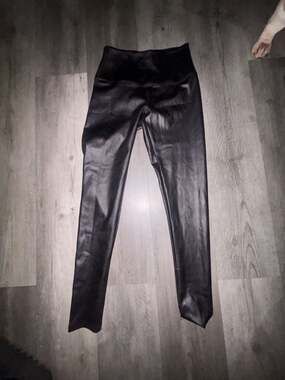 Modern Balance Black Faux Leather High-Waisted Leggings